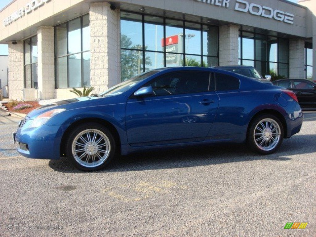 2008 Altima 2.5 S Coupe - Azure Blue Metallic / Charcoal photo #3