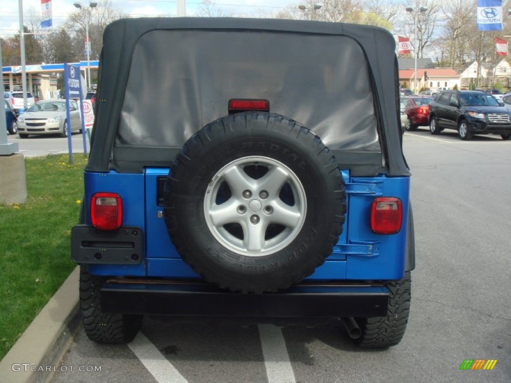 2003 Wrangler X 4x4 - Intense Blue Pearl / Dark Slate Gray photo #4