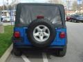 2003 Intense Blue Pearl Jeep Wrangler X 4x4  photo #4