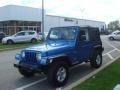 2003 Intense Blue Pearl Jeep Wrangler X 4x4  photo #8