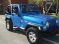 2003 Intense Blue Pearl Jeep Wrangler X 4x4  photo #15