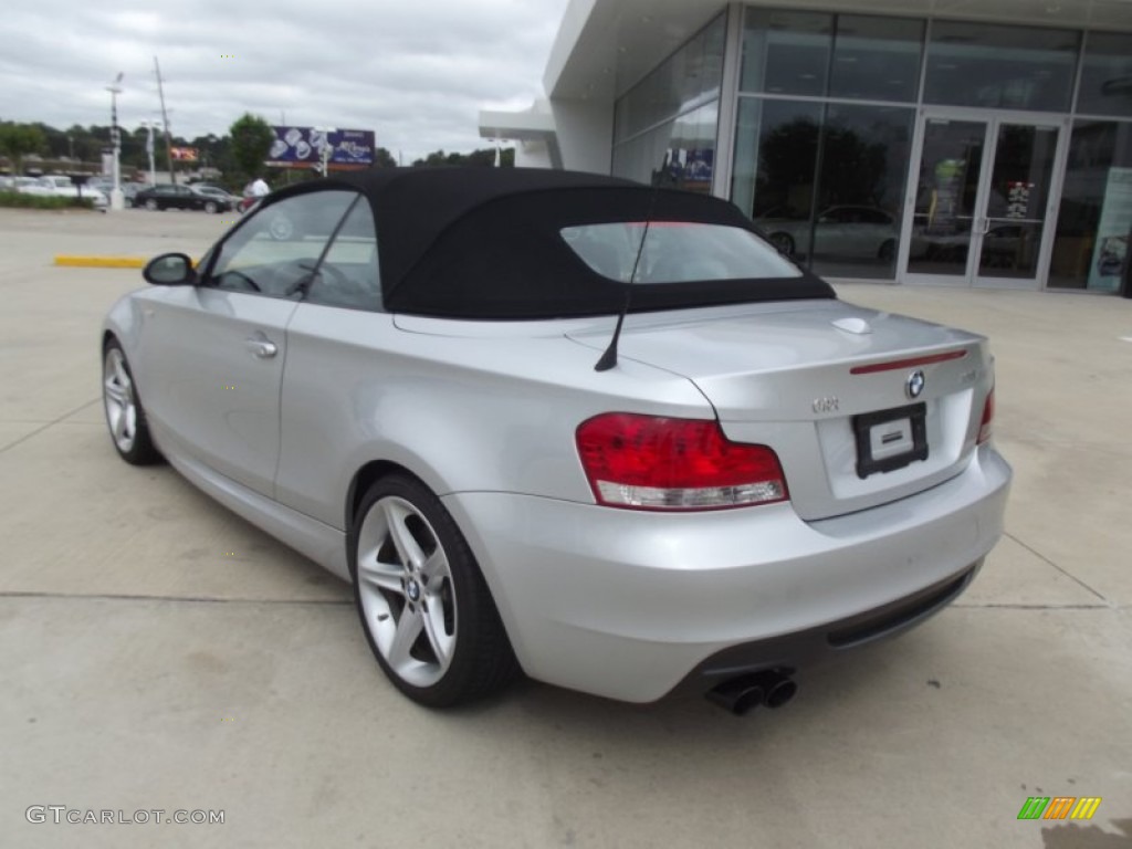 2009 1 Series 135i Convertible - Titanium Silver Metallic / Grey Boston Leather photo #4