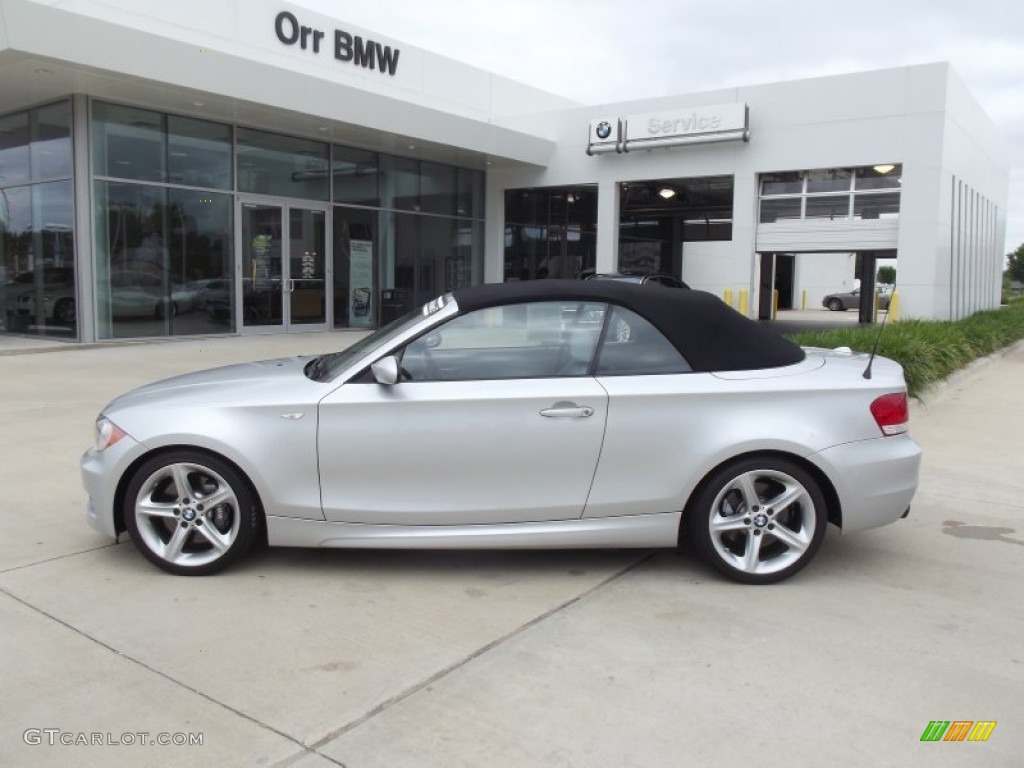 2009 1 Series 135i Convertible - Titanium Silver Metallic / Grey Boston Leather photo #5