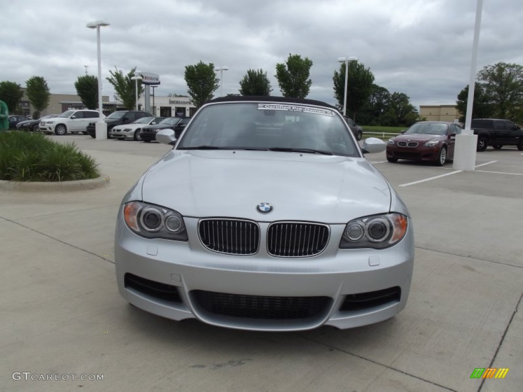 2009 1 Series 135i Convertible - Titanium Silver Metallic / Grey Boston Leather photo #7