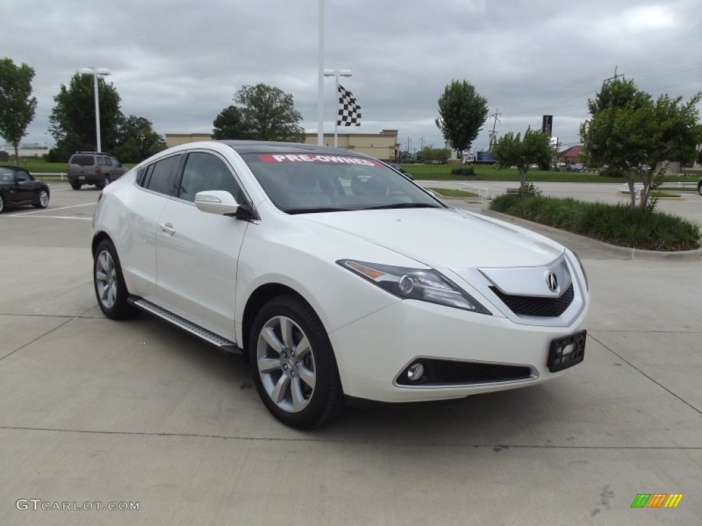 Aspen White Pearl 2010 Acura ZDX AWD Exterior Photo #64183306