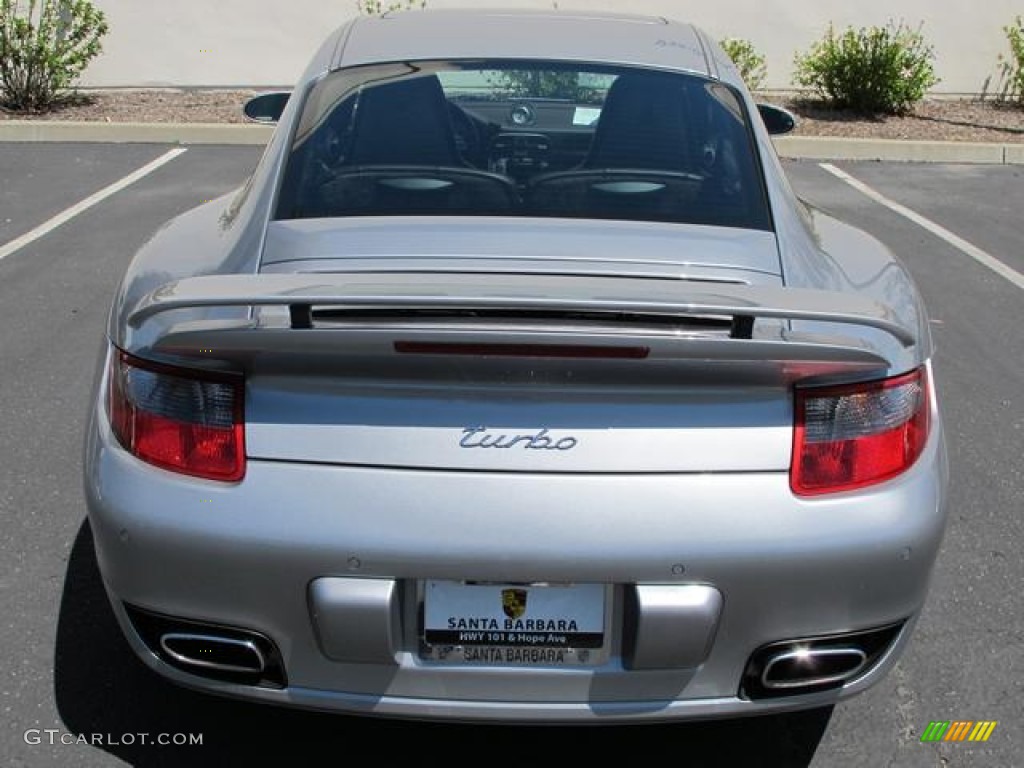 2007 911 Turbo Coupe - GT Silver Metallic / Cocoa photo #3