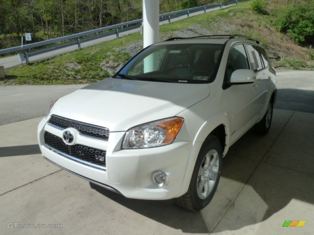 2012 RAV4 V6 Limited 4WD - Blizzard White Pearl / Ash photo #5