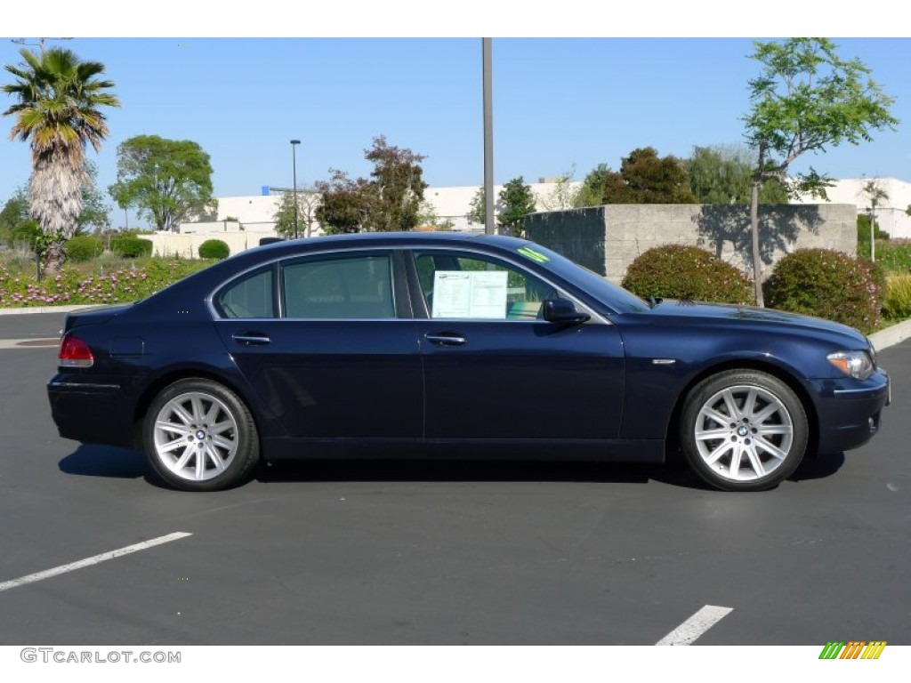 2006 7 Series 750Li Sedan - Monaco Blue Metallic / Black/Cream Beige photo #2