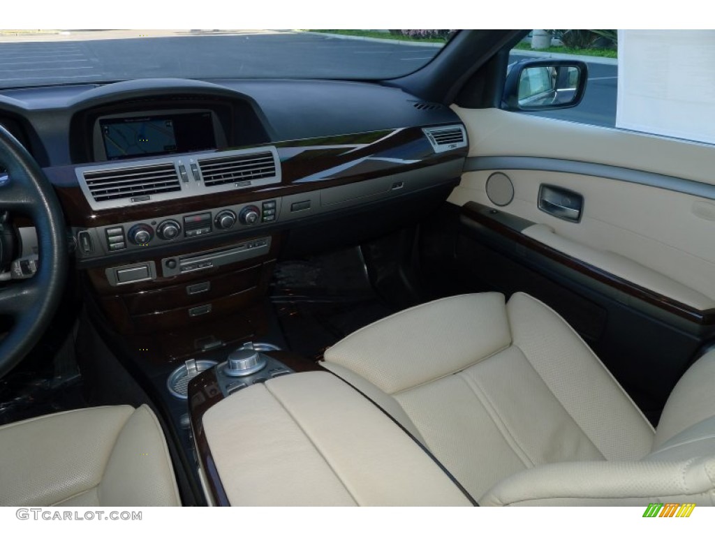 2006 7 Series 750Li Sedan - Monaco Blue Metallic / Black/Cream Beige photo #12