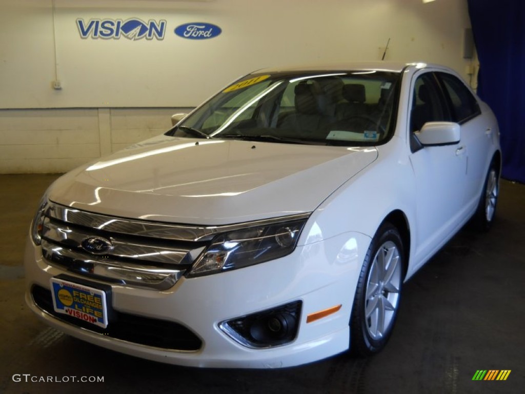 White Suede Ford Fusion