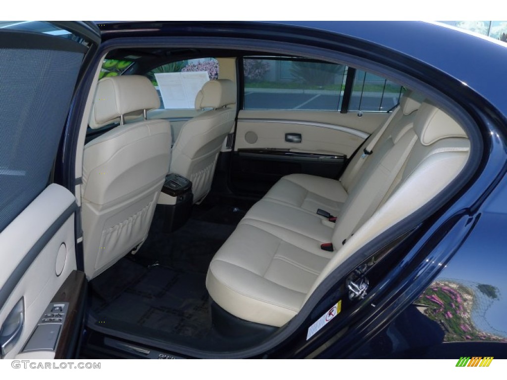 2006 7 Series 750Li Sedan - Monaco Blue Metallic / Black/Cream Beige photo #23