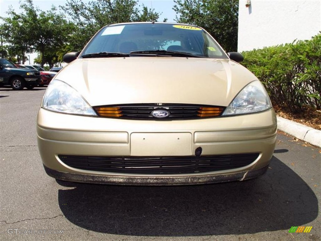 2002 Focus SE Sedan - Fort Knox Gold / Medium Parchment photo #8