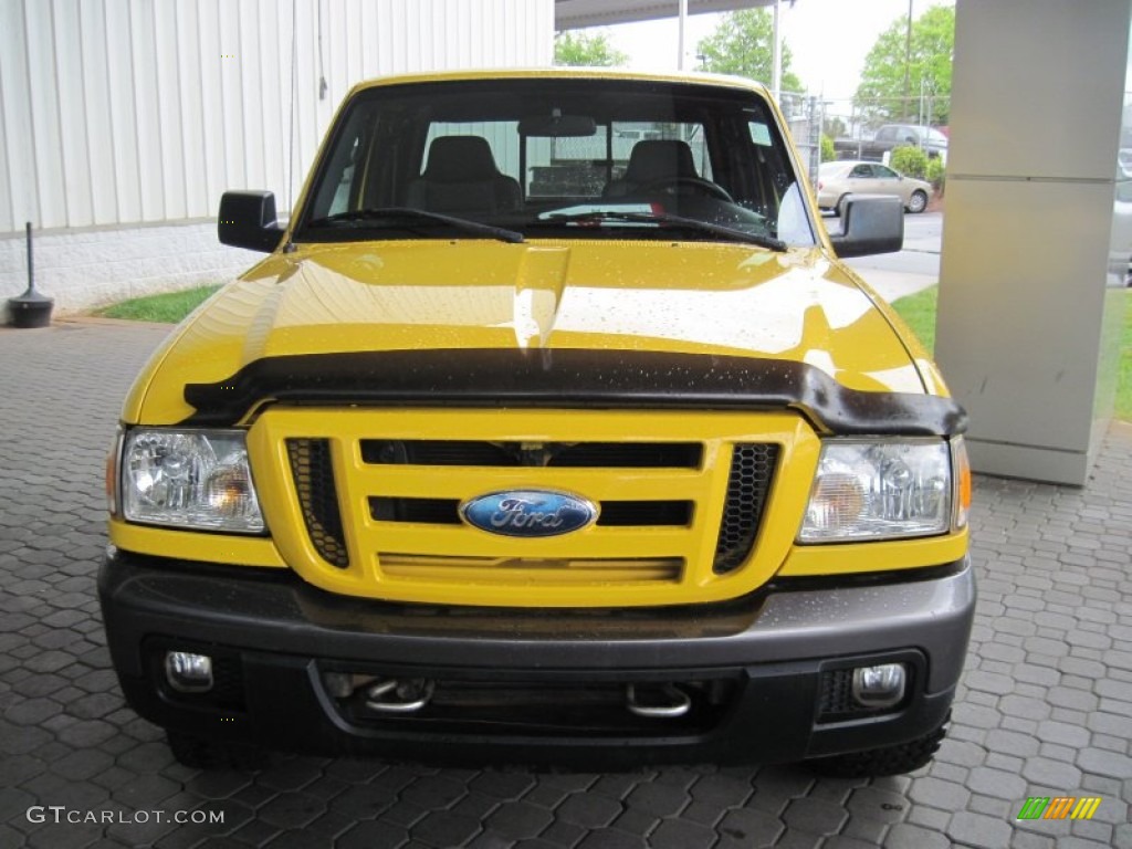 2007 Ranger FX4 SuperCab 4x4 - Screaming Yellow / Medium Dark Flint photo #3