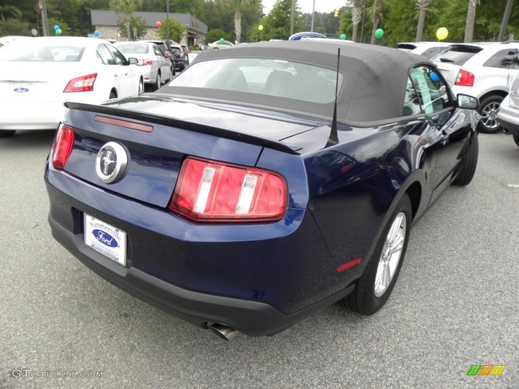 2011 Mustang V6 Convertible - Kona Blue Metallic / Charcoal Black photo #10