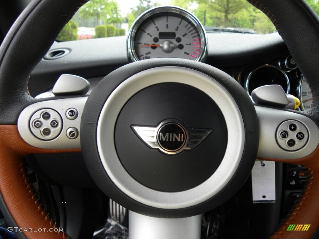 2007 Cooper S Convertible Sidewalk Edition - Sparkling Silver Metallic / Lounge Malt Brown photo #18