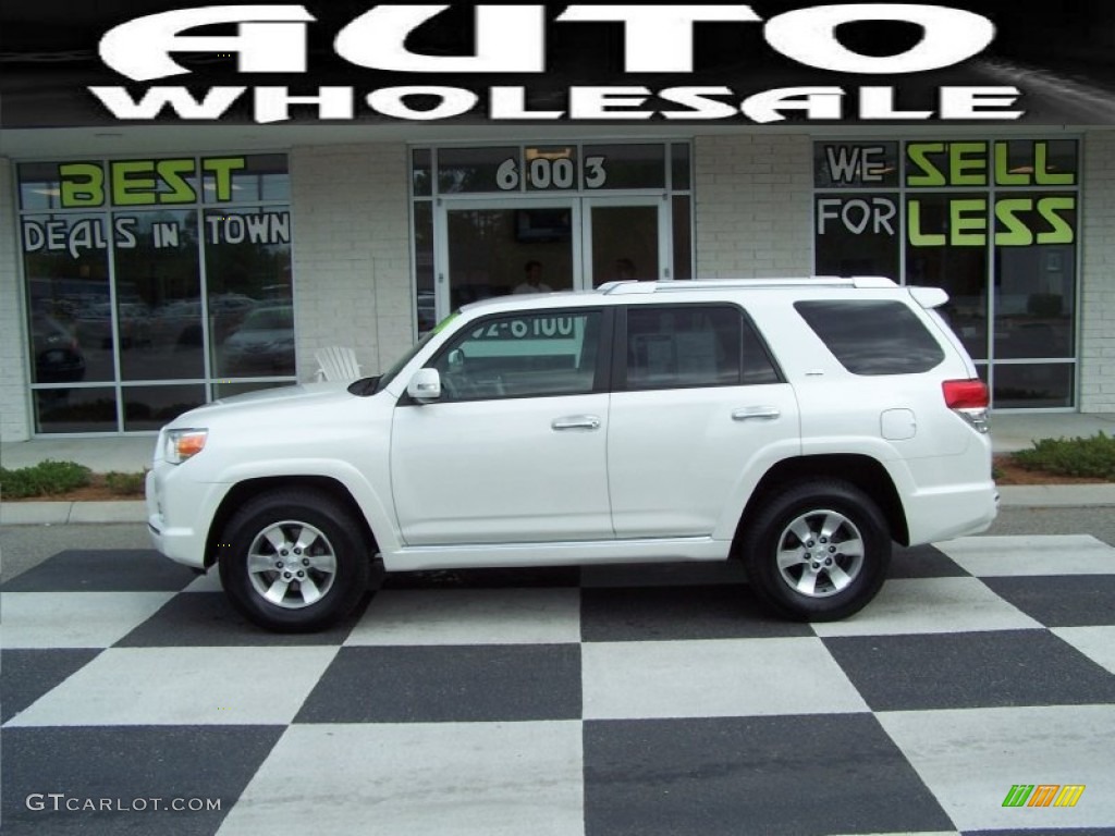 2010 4Runner SR5 - Blizzard White Pearl / Sand Beige photo #1