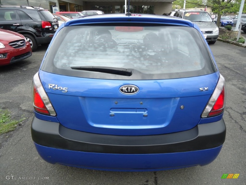 Sapphire Blue 2009 Kia Rio Rio5 SX Hatchback Exterior Photo #64189397