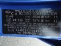  2009 Rio Rio5 SX Hatchback Sapphire Blue Color Code T5