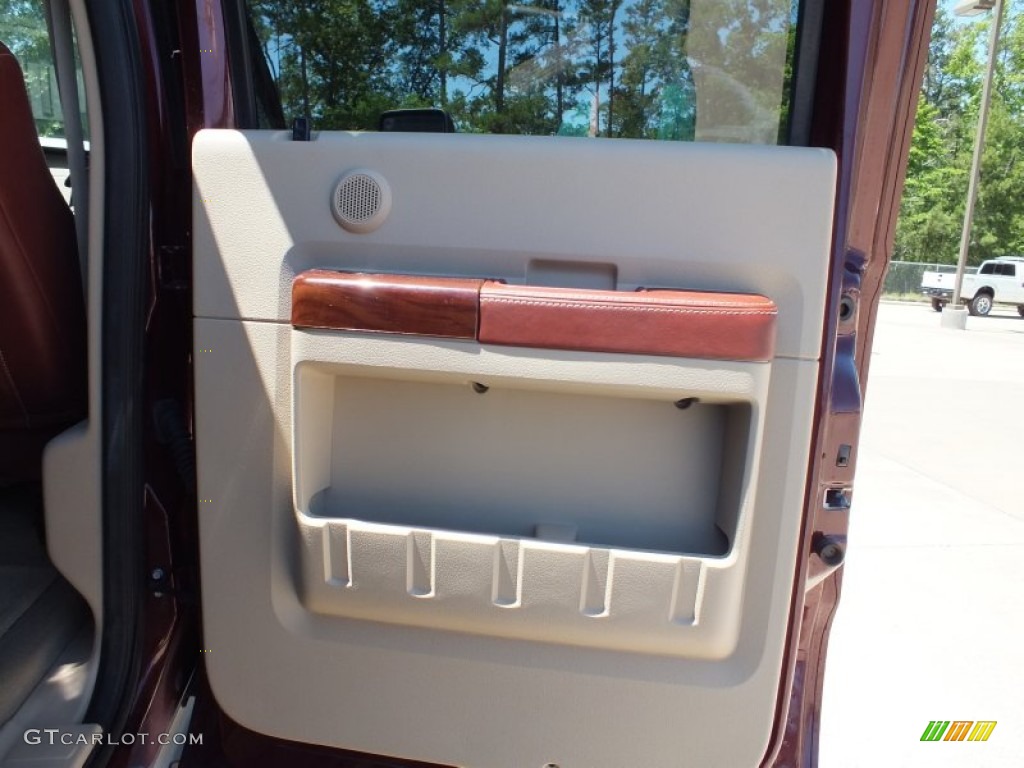 2010 F350 Super Duty King Ranch Crew Cab 4x4 Dually - Royal Red Metallic / Chaparral Leather photo #21