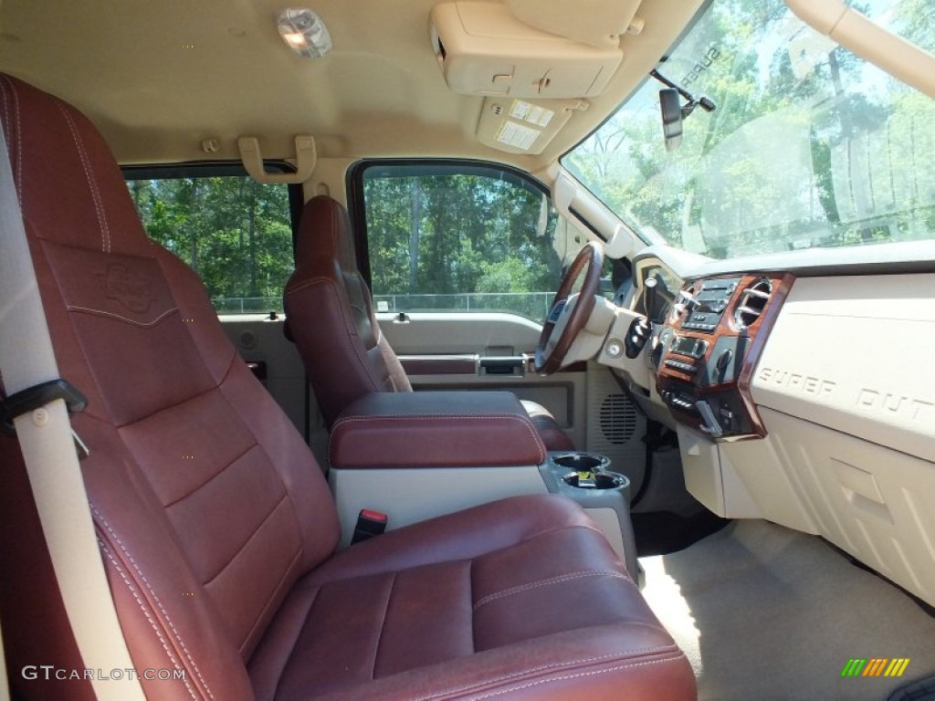 2010 F350 Super Duty King Ranch Crew Cab 4x4 Dually - Royal Red Metallic / Chaparral Leather photo #30