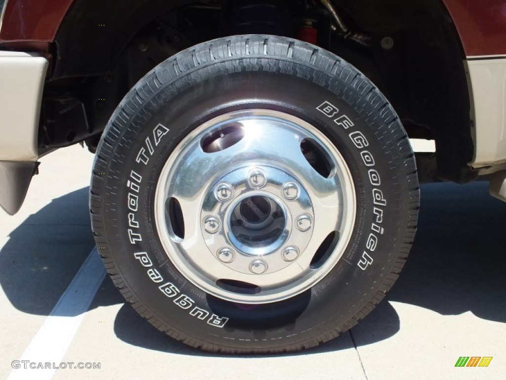 2010 F350 Super Duty King Ranch Crew Cab 4x4 Dually - Royal Red Metallic / Chaparral Leather photo #49