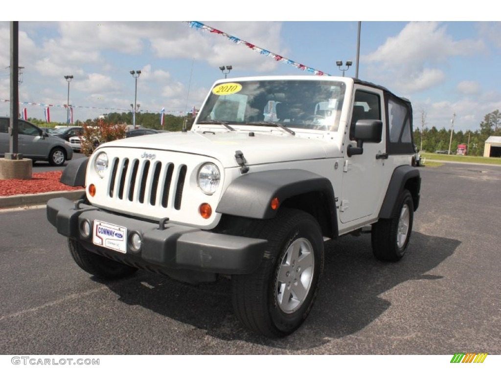 2010 Stone White Jeep Wrangler Sport 4x4 64188389 Photo 5 GTCarLot