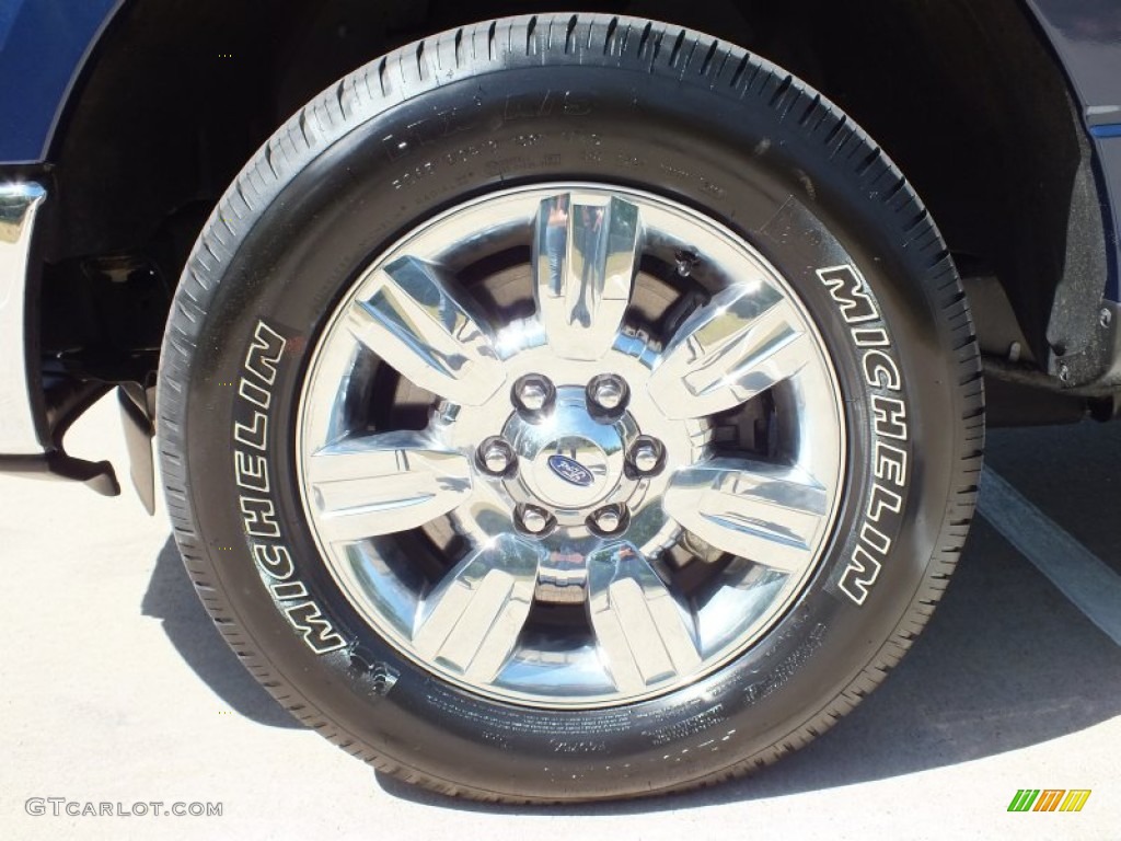2012 F150 XLT SuperCrew - Dark Blue Pearl Metallic / Steel Gray photo #12