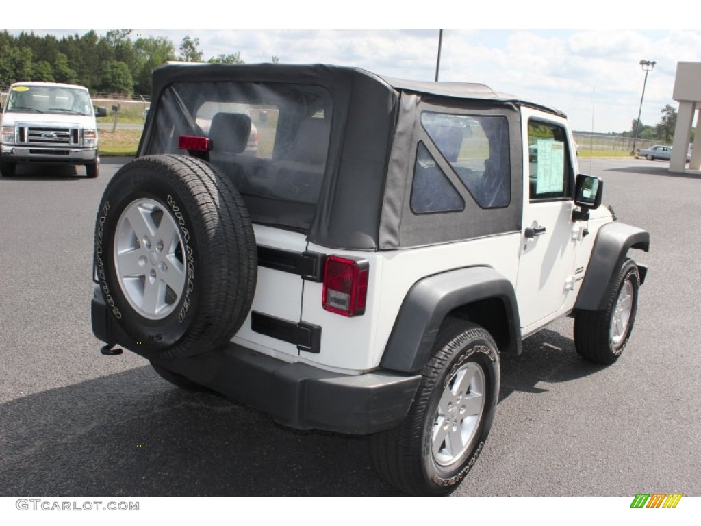 2010 Wrangler Sport 4x4 - Stone White / Dark Slate Gray/Medium Slate Gray photo #5