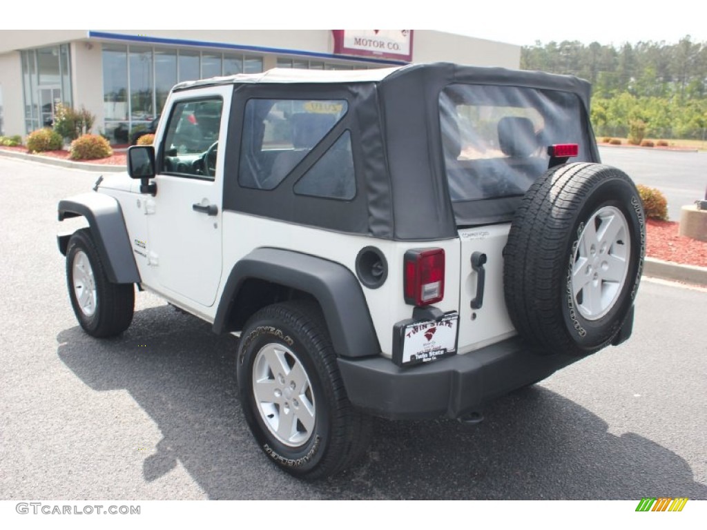 2010 Wrangler Sport 4x4 - Stone White / Dark Slate Gray/Medium Slate Gray photo #7