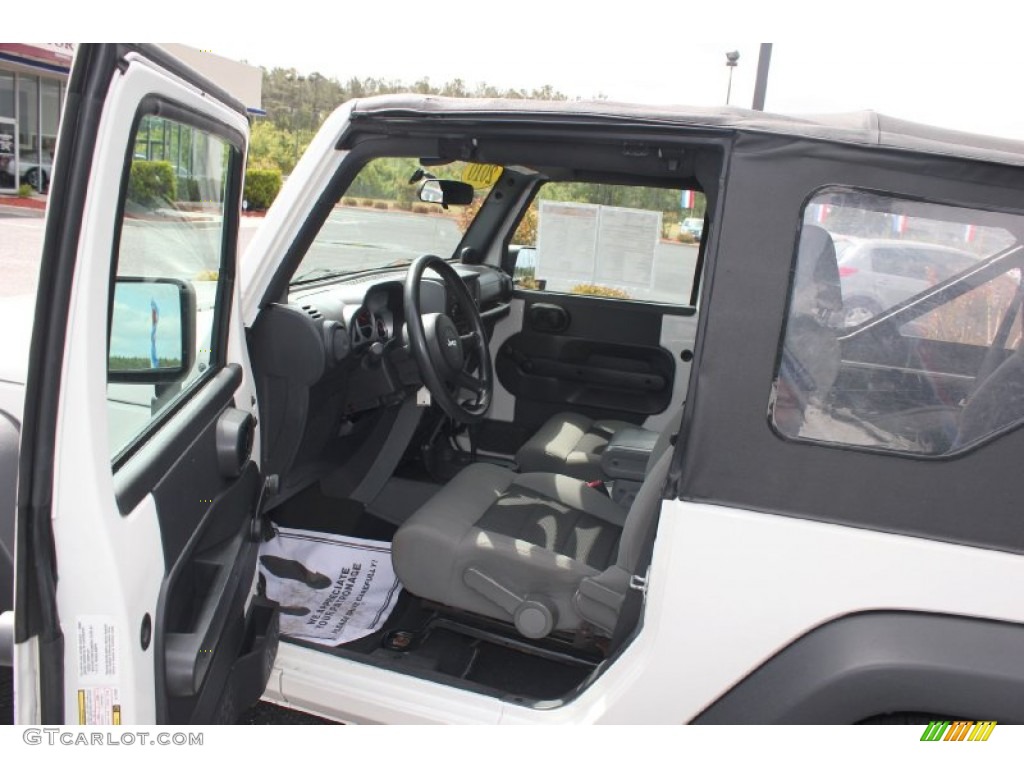 2010 Wrangler Sport 4x4 - Stone White / Dark Slate Gray/Medium Slate Gray photo #11