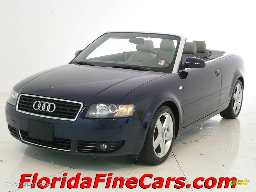 2005 A4 1.8T Cabriolet - Moro Blue Pearl Effect / Grey photo #1