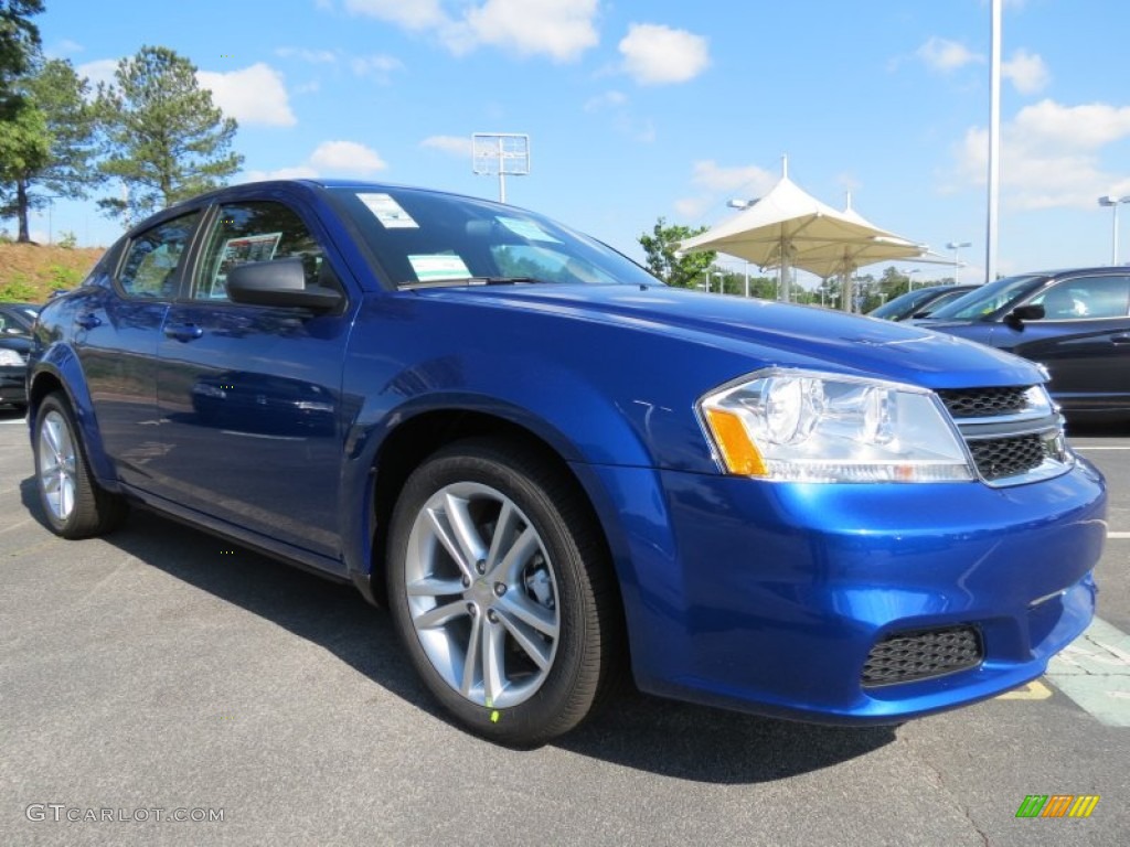 Blue Streak Pearl 2012 Dodge Avenger SE V6 Exterior Photo #64193219