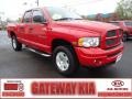 2005 Flame Red Dodge Ram 1500 SLT Quad Cab 4x4  photo #1