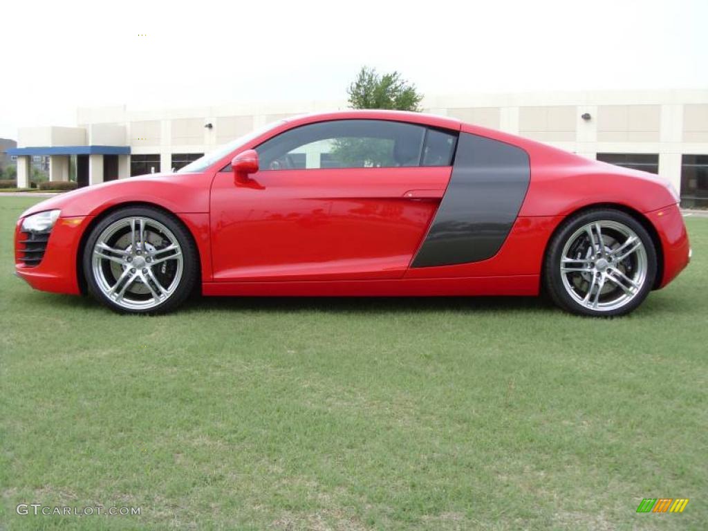 2009 R8 4.2 FSI quattro - Brilliant Red / Fine Nappa Black Leather photo #3