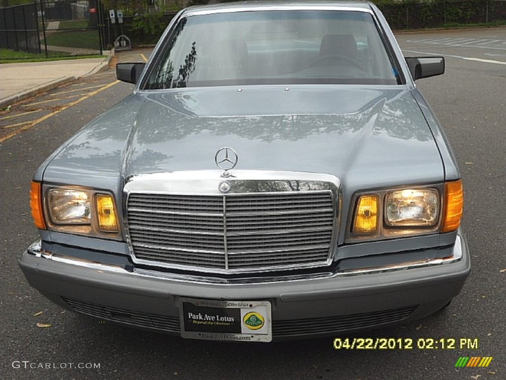 1984 S Class 300 SD Sedan - Silver Blue Metallic / Grey photo #4