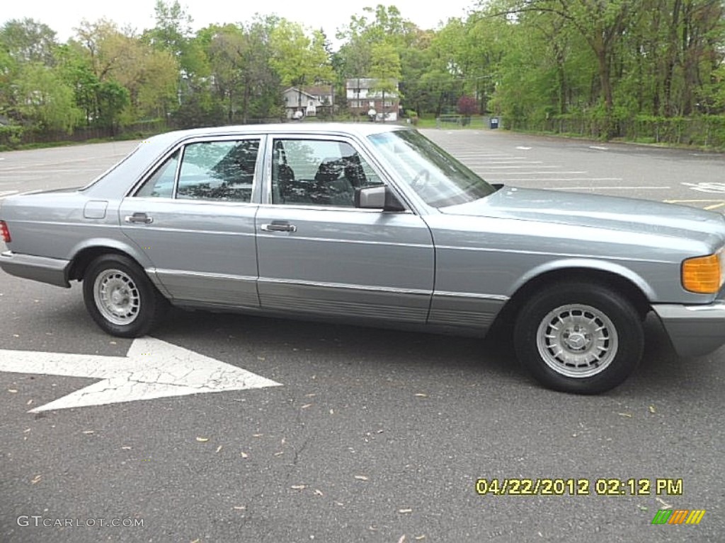 1984 S Class 300 SD Sedan - Silver Blue Metallic / Grey photo #5