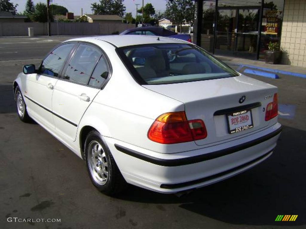 1999 3 Series 323i Sedan - Alpine White / Sand photo #4