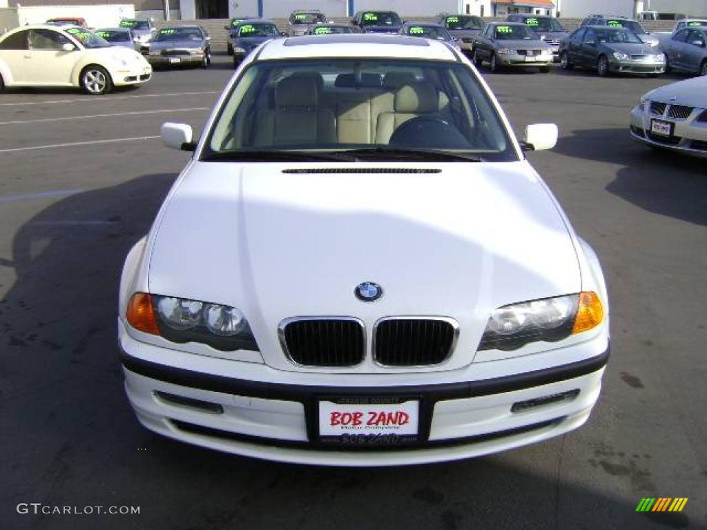 1999 3 Series 323i Sedan - Alpine White / Sand photo #6