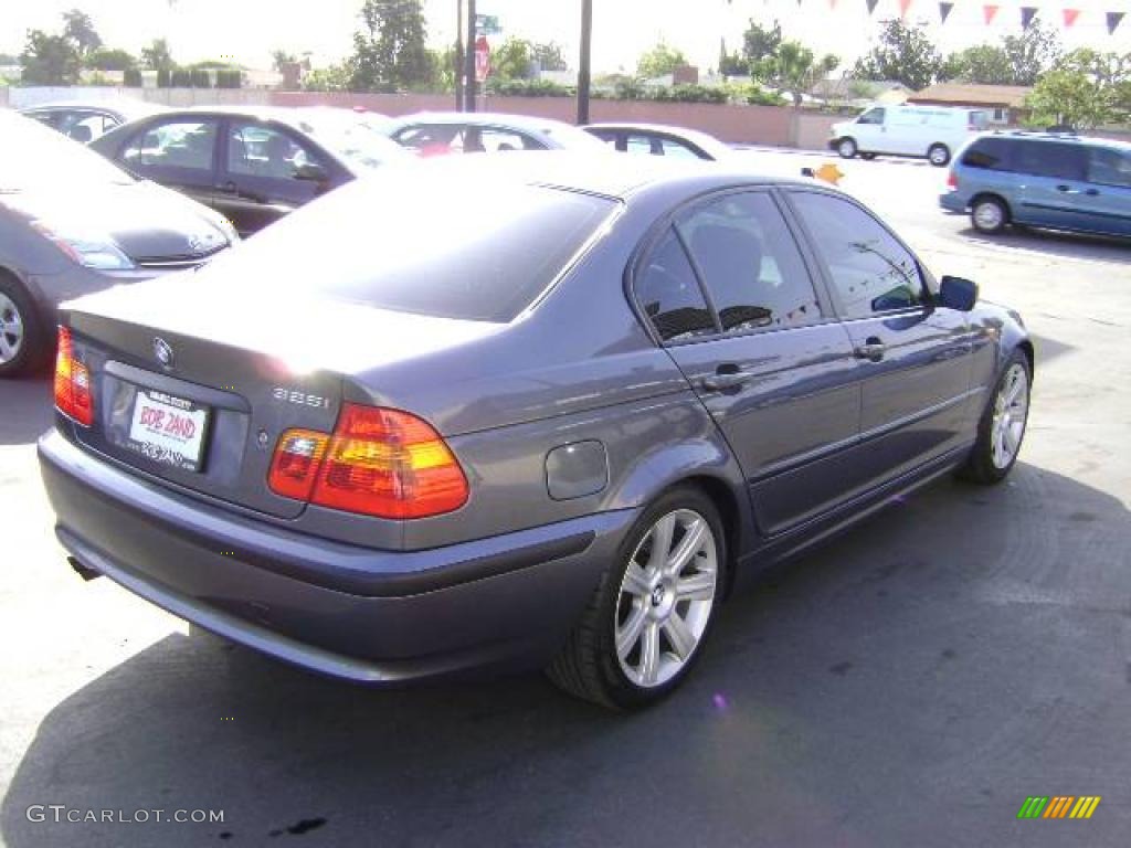 2002 3 Series 325i Sedan - Steel Grey Metallic / Black photo #3