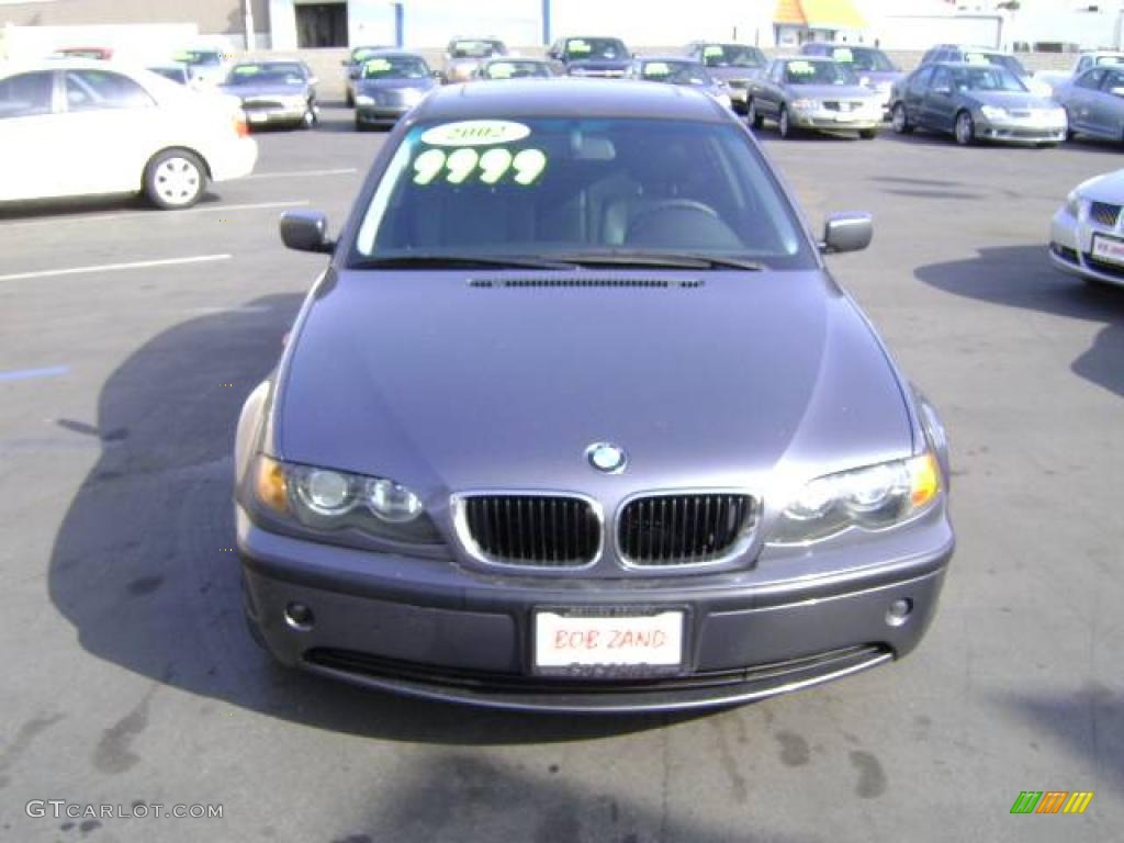 2002 3 Series 325i Sedan - Steel Grey Metallic / Black photo #6
