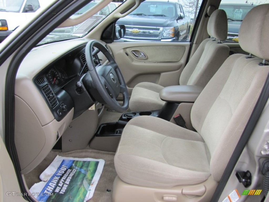 Beige Interior 2002 Mazda Tribute LX V6 Photo #64196000
