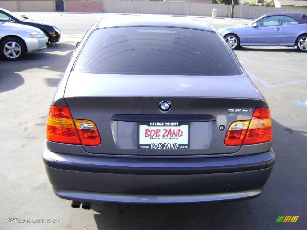 2002 3 Series 325i Sedan - Steel Grey Metallic / Black photo #7