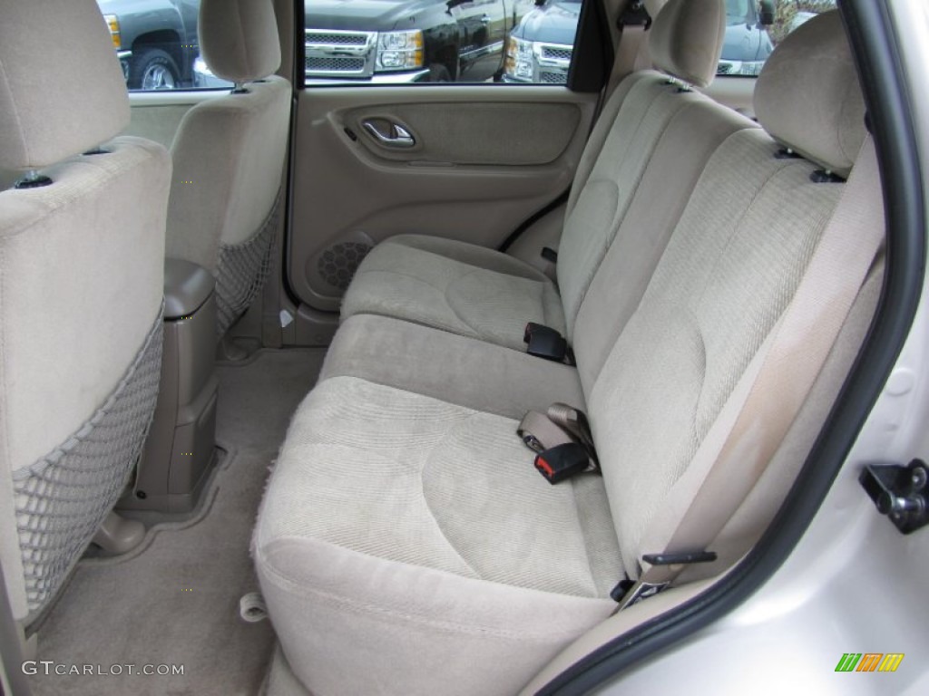 Beige Interior 2002 Mazda Tribute LX V6 Photo #64196141