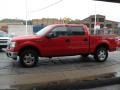 2011 Vermillion Red Ford F150 XLT SuperCrew 4x4  photo #4