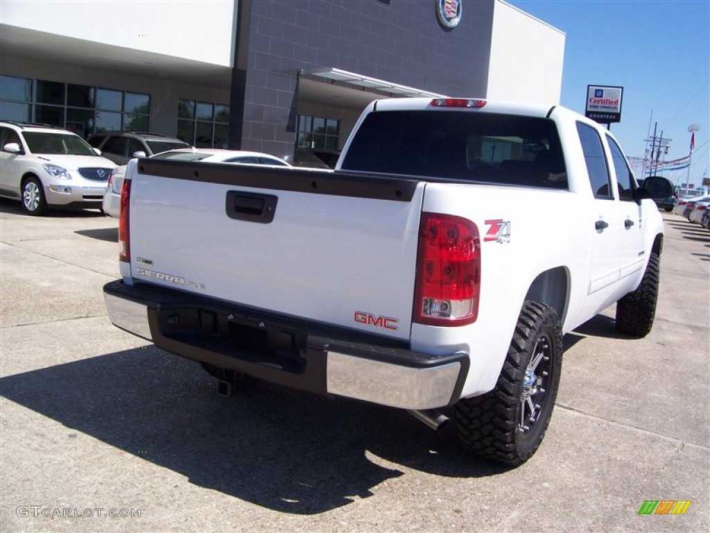 2012 Sierra 1500 SLE Crew Cab 4x4 - Summit White / Ebony photo #5