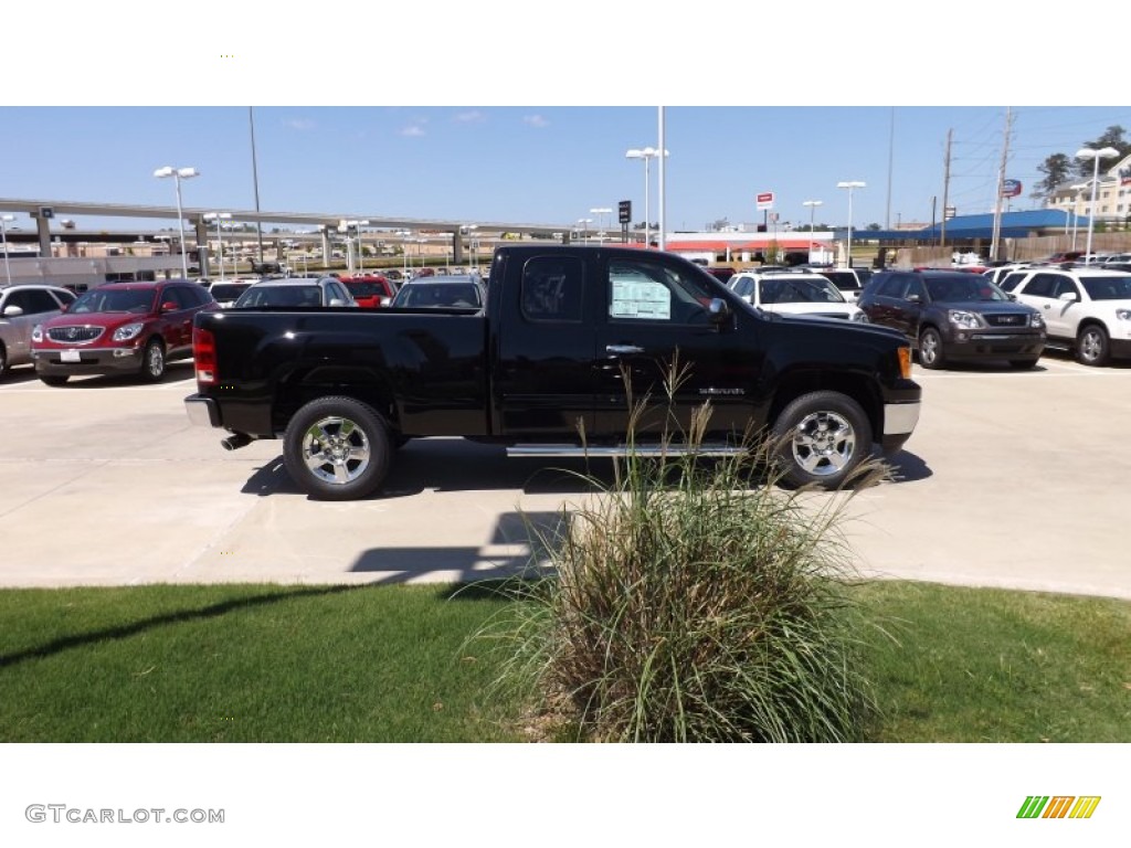 2012 Sierra 1500 SLE Extended Cab - Onyx Black / Ebony photo #6