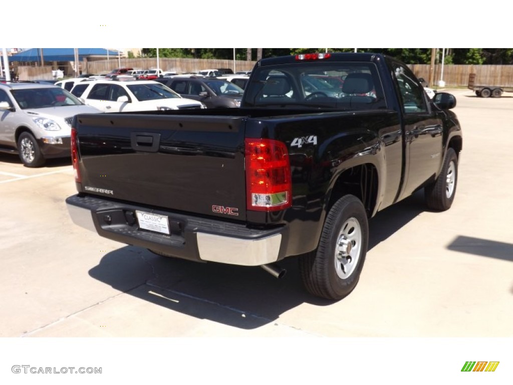 2012 Sierra 1500 Regular Cab 4x4 - Onyx Black / Ebony photo #5