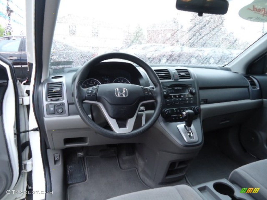 2008 CR-V EX 4WD - Taffeta White / Gray photo #12