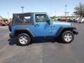 2010 Surf Blue Pearl Jeep Wrangler Sport 4x4  photo #4