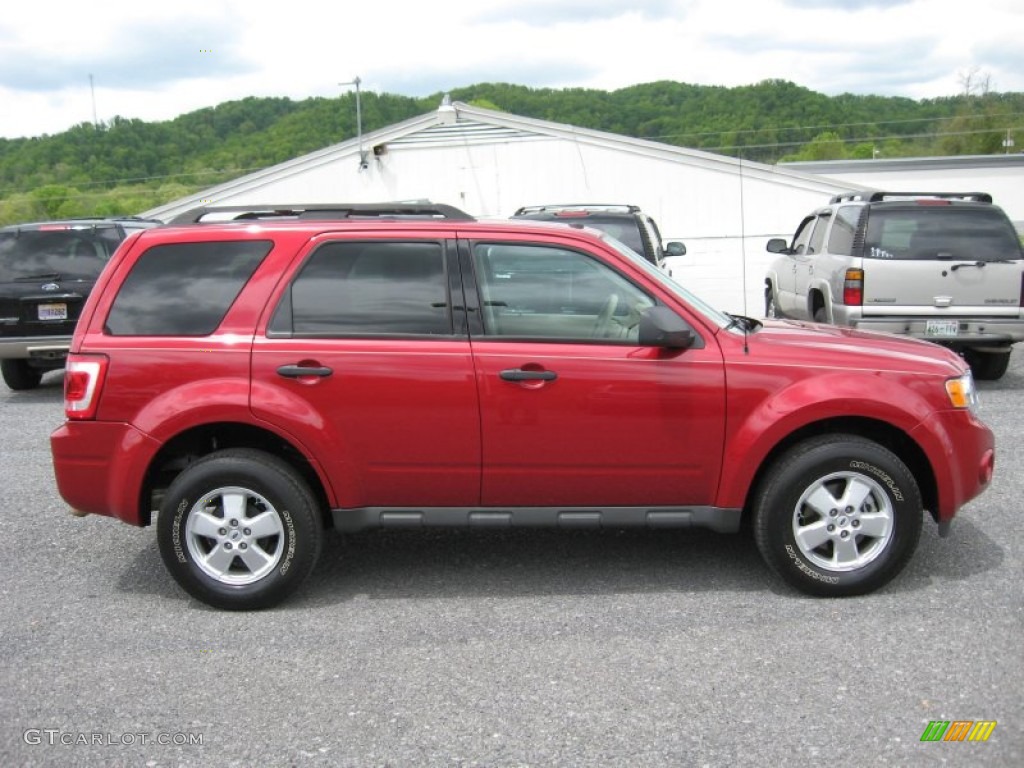 2009 Escape XLT V6 4WD - Redfire Pearl / Camel photo #6